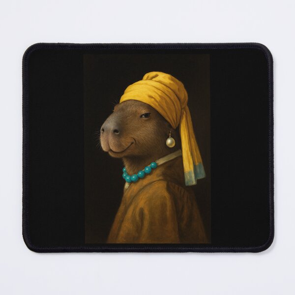 Item preview, Capybara Animal Lover Girl Pearl Earing Painting Art Boys Girls Kids designed and sold by rafaeltto.