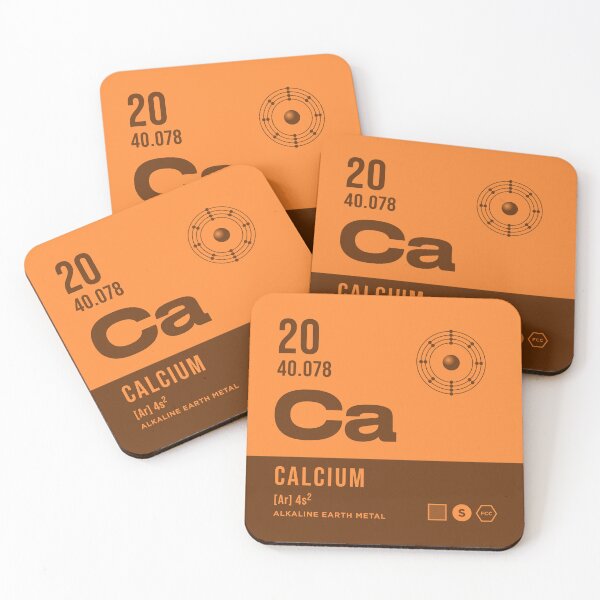 Item preview, 20 Calcium Periodic Table Element Dark designed and sold by VoodooCircus.
