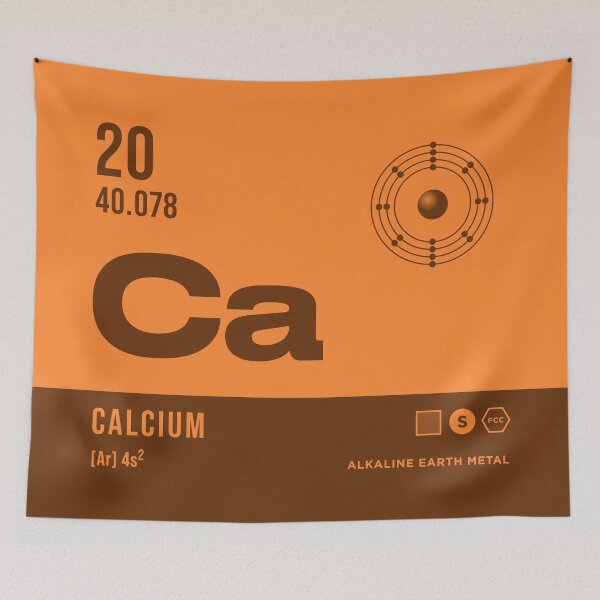 Item preview, 20 Calcium Periodic Table Element Dark designed and sold by VoodooCircus.
