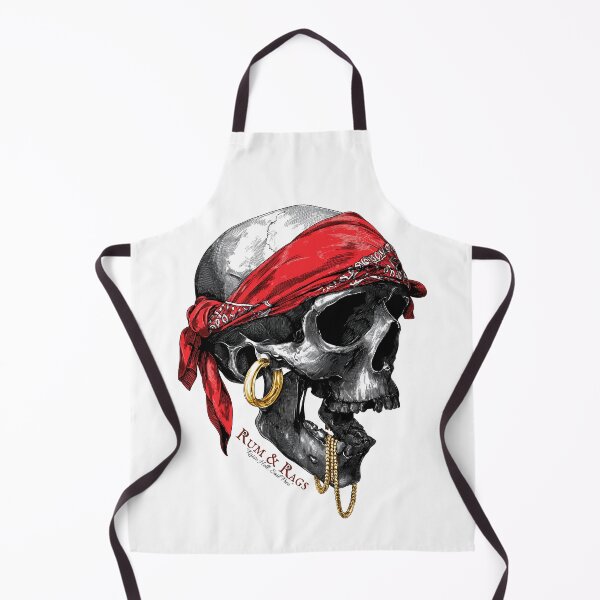 Item preview, Pirate Skull with Red Bandana designed and sold by MonxArt.