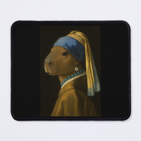 Item preview, Capybara Animal Lover Girl Pearl Earing Painting Art Boys Girls Kids designed and sold by rafaeltto.