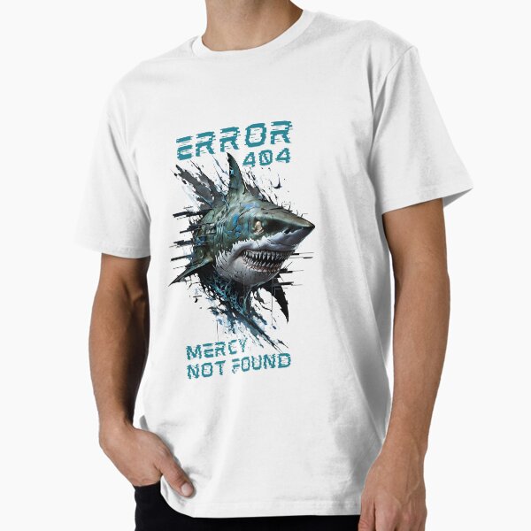 Item preview, Requin, erreur 404, Miséricorde introuvable – Tech Ocean Predator designed and sold by QuirkySpark.