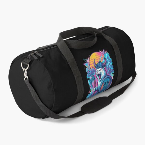 Item preview, Viking White Cat Valhalla Norse Retro Vaporwave designed and sold by TomFrontierArt.