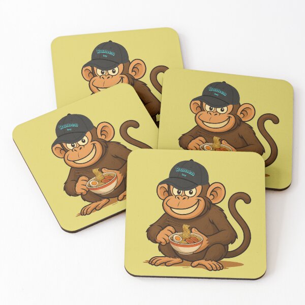 Item preview, Adorable Ramen Boy Monkey designed and sold by tinkeybabes.