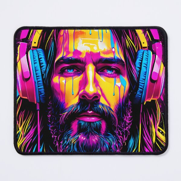 Item preview, Jesus Chromatic Listening designed and sold by stableImaginarium.