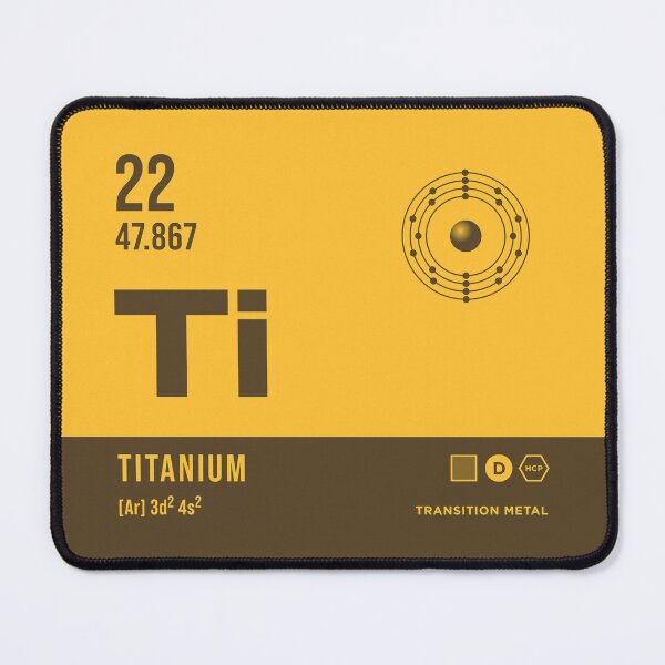 Item preview, 22 Titanium Periodic Table Element Dark designed and sold by VoodooCircus.