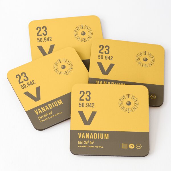 Item preview, 23 Vanadium Periodic Table Element Dark designed and sold by VoodooCircus.