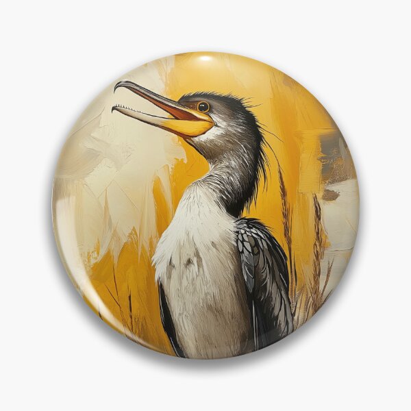 Item preview, Stunning Cormorant bird Painting for Home & Office designed and sold by LazyOwlStore.