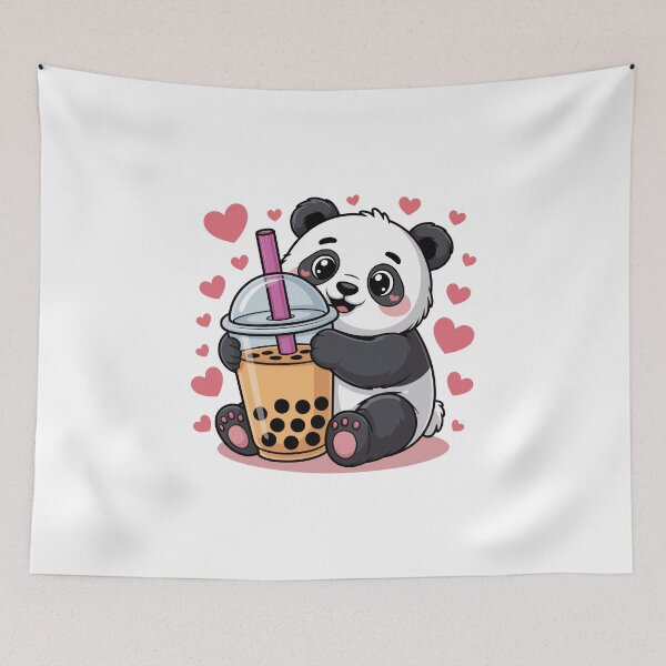 Item preview, panda bubble tea designed and sold by jkrphoto.