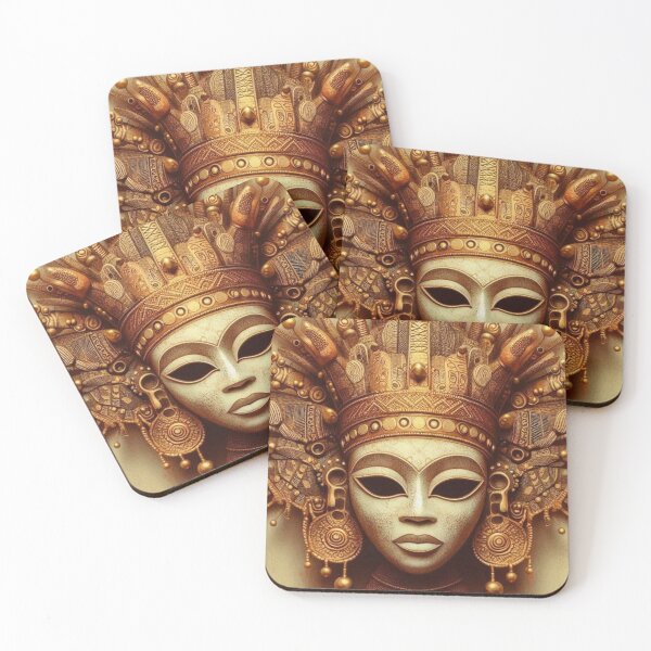 Item preview, vintage image of the Benin Queen Ida Mask designed and sold by PrintAfricanArt.