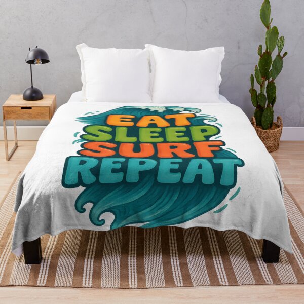 Item preview,  Eat Sleep Surf Repeat designed and sold by Uglyandcute.