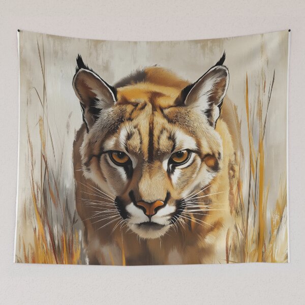 Item preview, Stunning Cougar Painting for Home & Office designed and sold by LazyOwlStore.