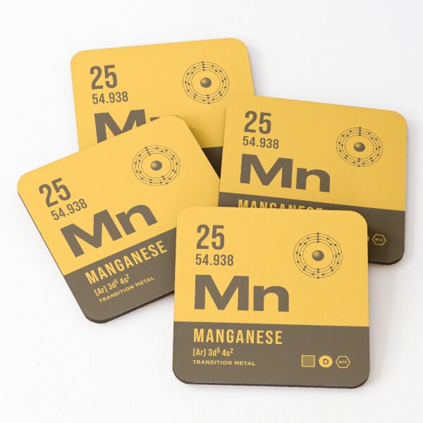 Item preview, 25 Manganese Periodic Table Element Dark designed and sold by VoodooCircus.