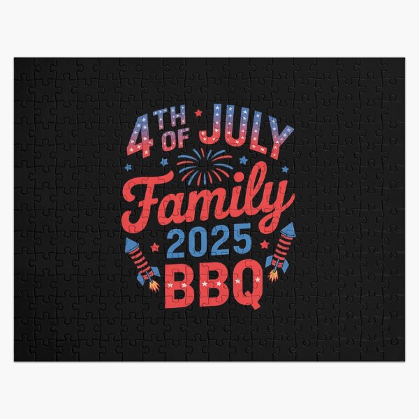 Item preview, Retro 4th Of July Family BBQ 2025 Patriotic Family Reunion designed and sold by BakeryDozen.