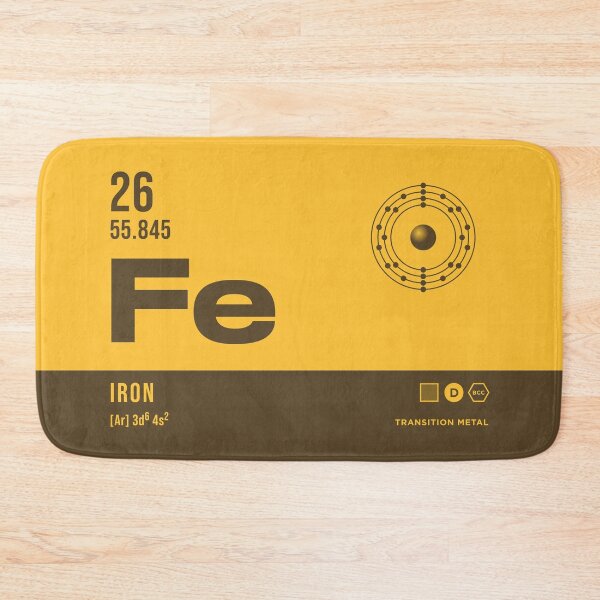 Item preview, 26 Iron Periodic Table Element Dark designed and sold by VoodooCircus.