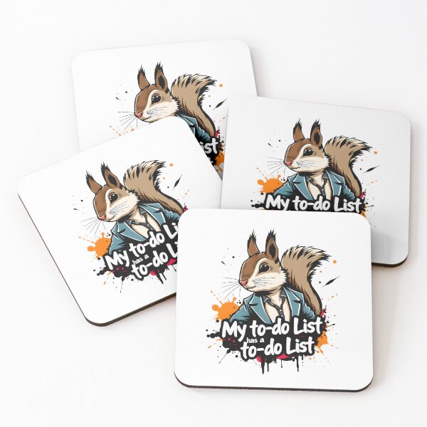 Item preview, My to-do list has a to-do list Squirrel Design designed and sold by FoxyJags.