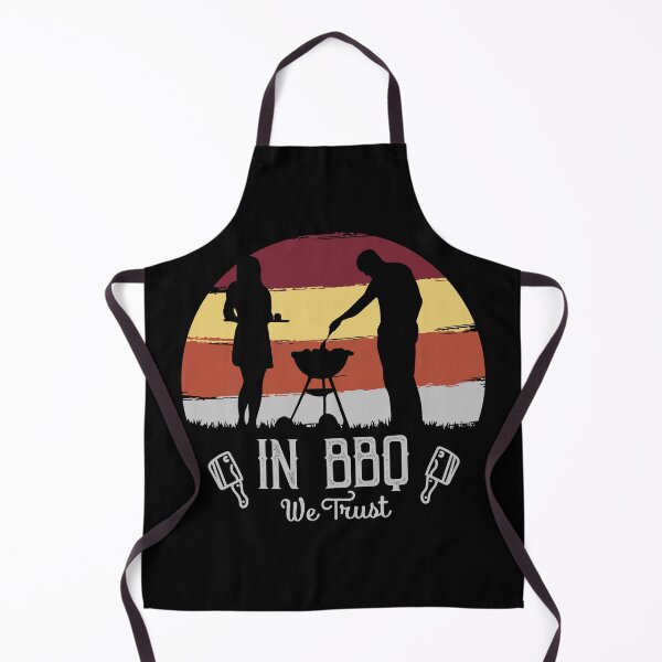 Item preview, In BBQ We Trust - Bold Grill Master retro vintage BBQ T-Shirt designed and sold by spaceopy.