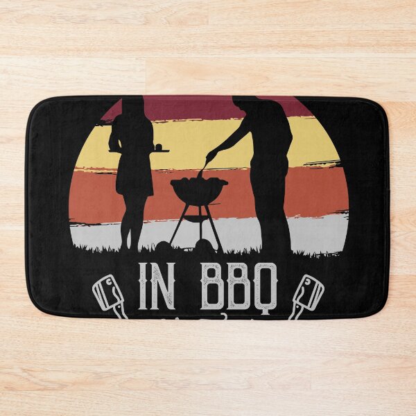 Item preview, In BBQ We Trust - Bold Grill Master retro vintage BBQ T-Shirt designed and sold by spaceopy.