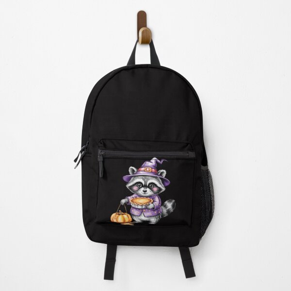Item preview, cute raccoon holding a pie and a pumpkin basket designed and sold by jkrphoto.