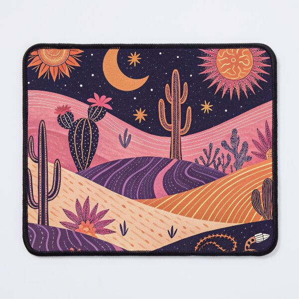 Item preview, Mystic Desert Dreamscape – Celestial Cactus Night designed and sold by Artsprint941.