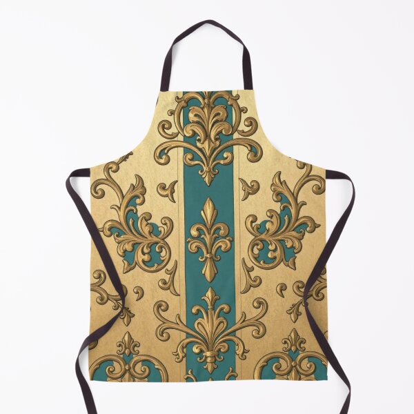 Item preview, Teal & Gold Striped Antiquated Baroque designed and sold by DesignsByPrnces.