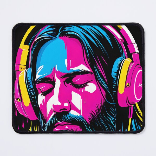 Item preview, Jesus Chromatic Listening designed and sold by stableImaginarium.