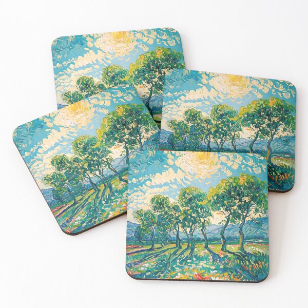 Item preview, Impressionistic Landscape with Trees and Sun designed and sold by paulrommer.