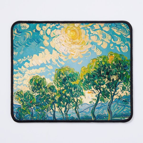 Item preview, Impressionistic Landscape with Trees and Sun designed and sold by paulrommer.