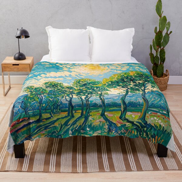 Item preview, Impressionistic Landscape with Trees and Sun designed and sold by paulrommer.