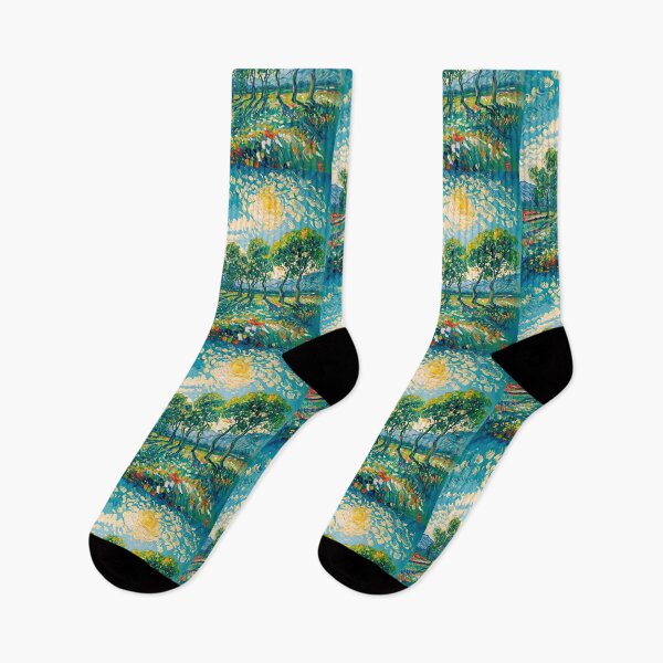 Item preview, Impressionistic Landscape with Trees and Sun designed and sold by paulrommer.