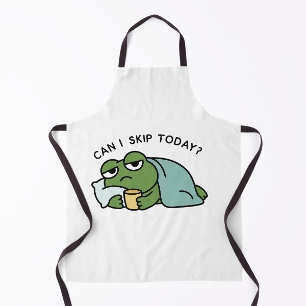 Item preview, Sleepy Frog – Can I Skip Today? Sticker designed and sold by champkppwc.