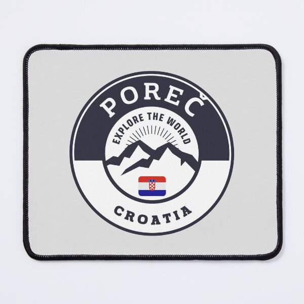 Item preview, Poreč Croatia Black and White Crest designed and sold by World Designs.