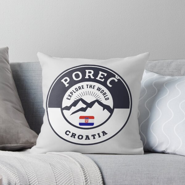 Item preview, Poreč Croatia Black and White Crest designed and sold by World Designs.