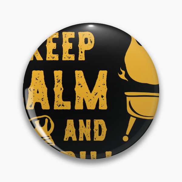 Item preview, Keep Calm and Grill On - Classic BBQ Grilling T-Shirt designed and sold by spaceopy.