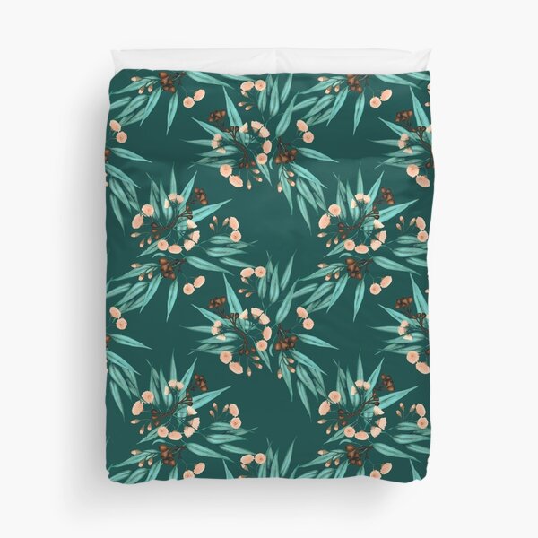 Item preview, Eucalyptus Deep Green, Peach, Duckegg Blue designed and sold by ThistleandFox.