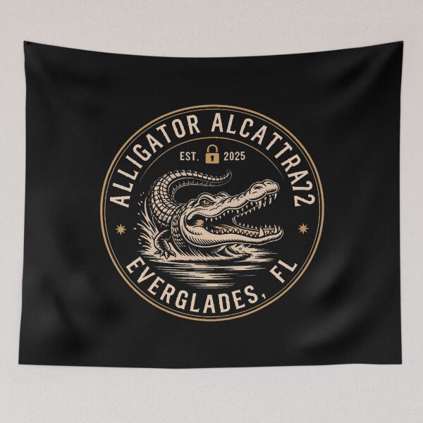 Aperçu de l'œuvre Parodie de l'alligator d'Alcatraz | Everglades de Floride créée et vendue par SteveAllentc.