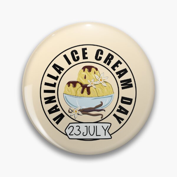 Item preview, 23 July Vanilla Ice Cream Day - Wacky Holidays designed and sold by ChemicalXShop.