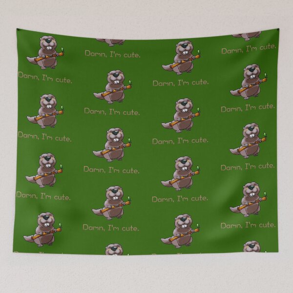 Item preview, Cute Woodland Beaver Cartoon designed and sold by CuteCartoon.