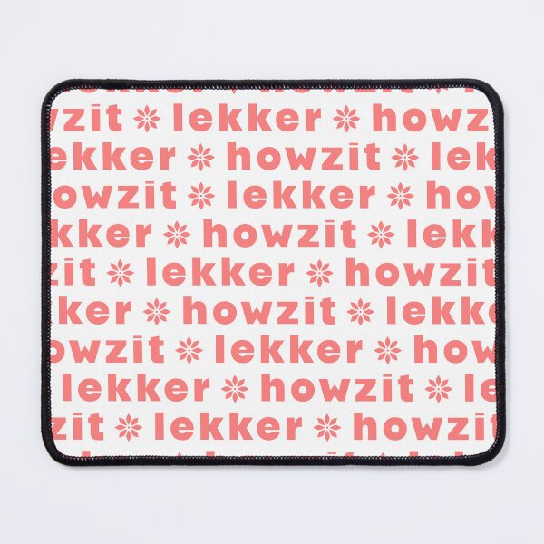 Item preview, Howzit Lekker - South African Greeting Typography Print | SA Slang Word Art Poster designed and sold by Cheeky Lydia.
