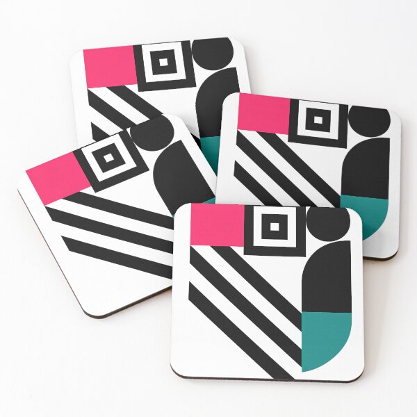 Item preview, Magenta & Teal Geometry Minimal Structured Abstract tshirt designed and sold by BambaKchula.