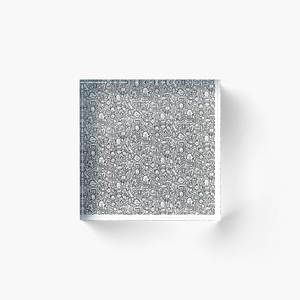 Vista previa del artículo con la obra «Bloque acrílico», diseñado y vendido por PixelsLuxe.
