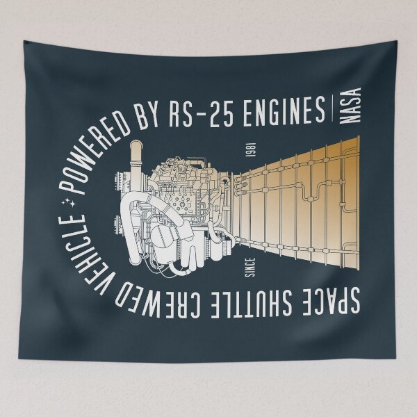 Item preview, NASA Space Shuttle. Powered by RS-25 Engines (Washed and Worn) designed and sold by BGALAXY.