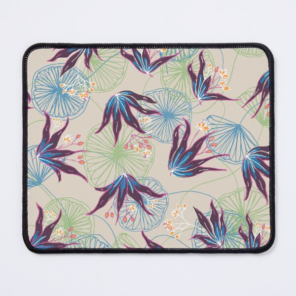 Item preview, Lively Leaves in Teal and Purple designed and sold by lottibrown.