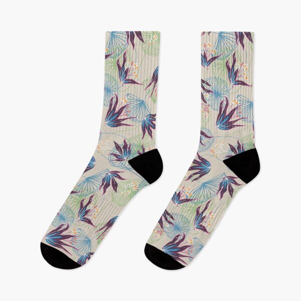 Item preview, Lively Leaves in Teal and Purple designed and sold by lottibrown.