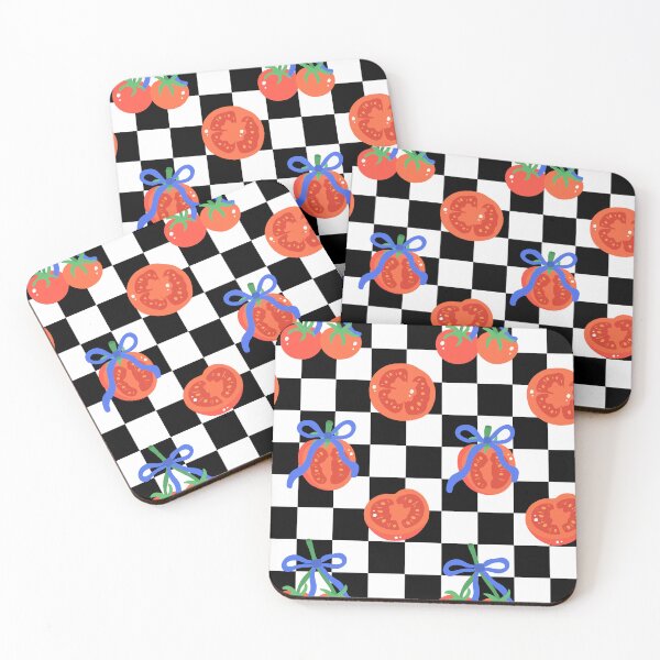 Item preview, Tomato Gingham Pattern | Cute Farmhouse Kitchen Seamless Design designed and sold by Betty Poppa.