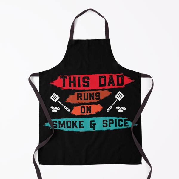 Item preview, This Dad Runs on Smoke and Spice - Funny BBQ Dad T-Shirt designed and sold by spaceopy.