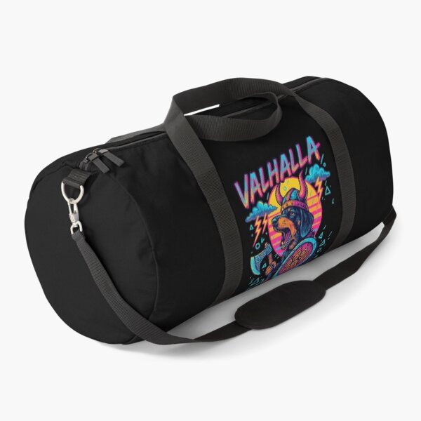 Item preview, Dachshund Dog Valhalla Norse Retro Vaporwave designed and sold by TomFrontierArt.