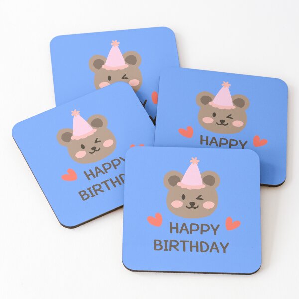 Item preview, HAPPY BIRTHDAY : Cute bear and message designed and sold by EverydayIsMyDay.
