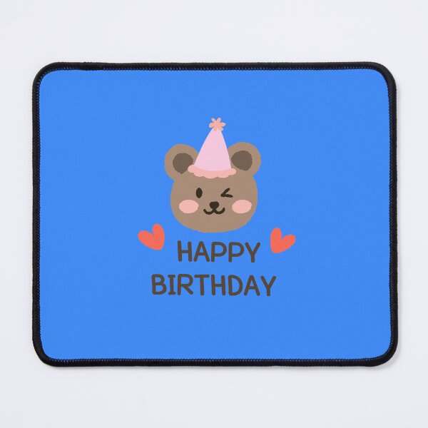 Item preview, HAPPY BIRTHDAY : Cute bear and message designed and sold by EverydayIsMyDay.