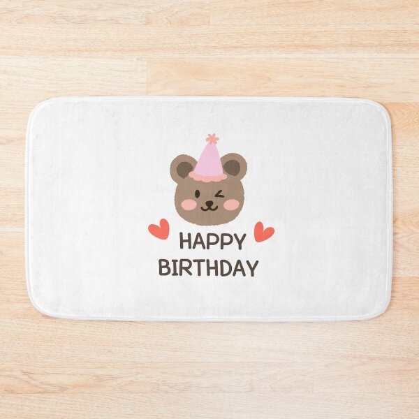 Item preview, HAPPY BIRTHDAY : Cute bear and message designed and sold by EverydayIsMyDay.